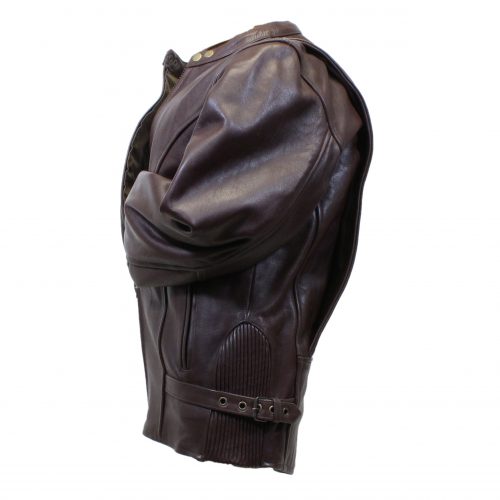 Alternative view of Brown Leather Racing Jacket