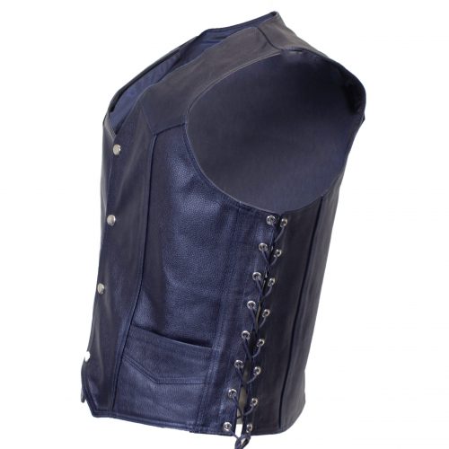 Alternative view of Dark Blue Knight Leather Vest