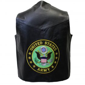 US Army Leather Vest