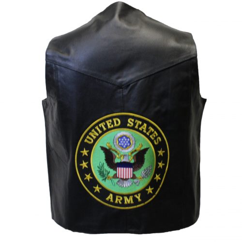 US Army Leather Vest