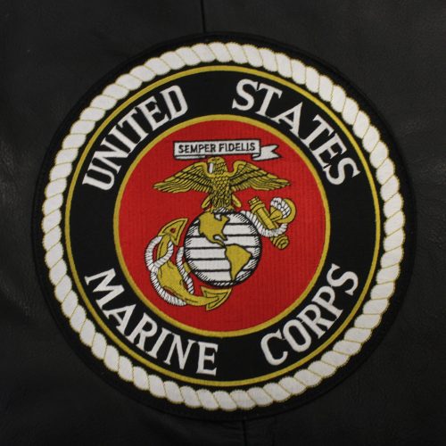 Alternative view of US Marines Leather Vest