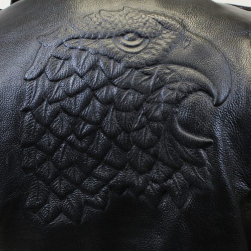 Alternative view of Eagle Head Leather Jacket