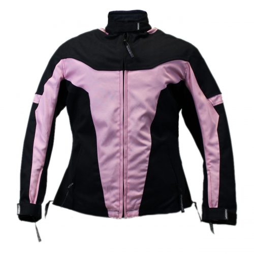 Women’s Black & Pink Cordura Motorcycle Jacket