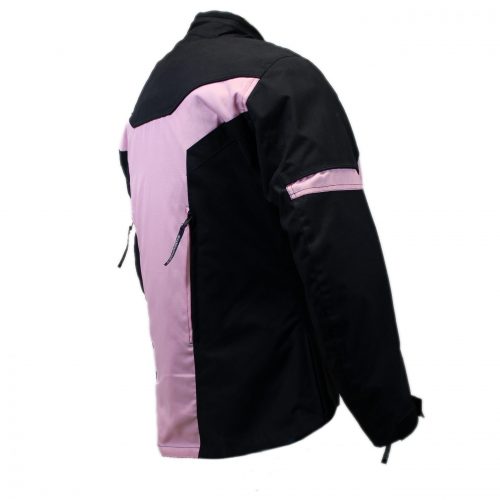 Alternative view of Women’s Black & Pink Cordura Motorcycle Jacket