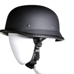 Alternative view of German Novelty Flat Black Helmet With Adjustable Chin Strap