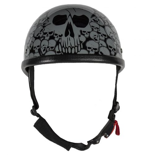 Gray Boneyard Eagle Novelty Helmet with Skulls
