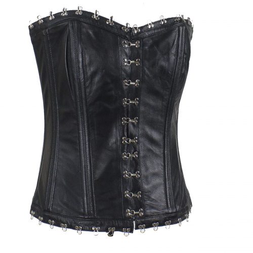 Alternative view of Women's Hook & Eye Lambskin Leather Corset