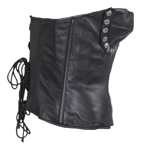 Alternative view of Women's Studded Black Leather Corset