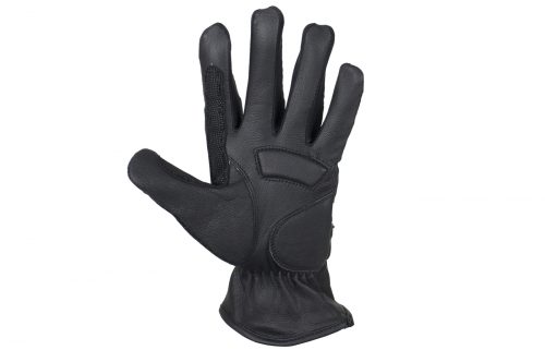 Alternative view of Black Leather Riding Gloves