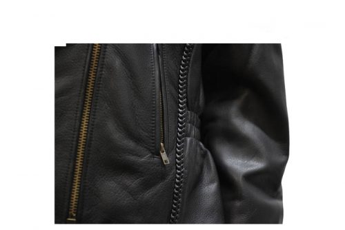 Alternative view of Women's Leather Jacket With Snap Down Collar