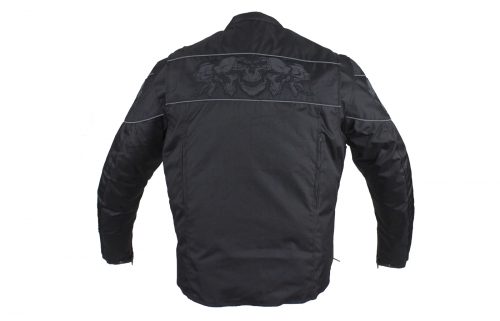 Alternative view of Men's Textile Concealed Carry Racing Jacket with Reflective Skulls