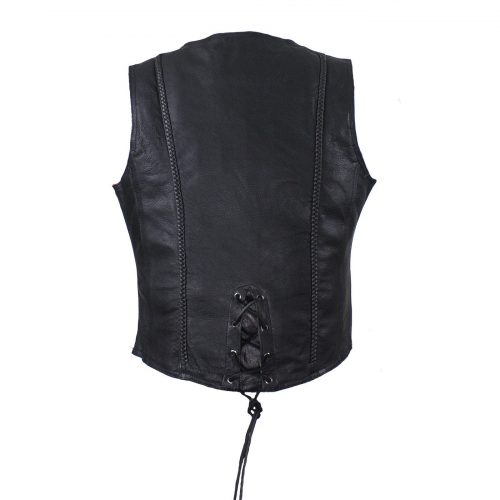 Alternative view of Womens Motorcycle Vest With Stylish Braid