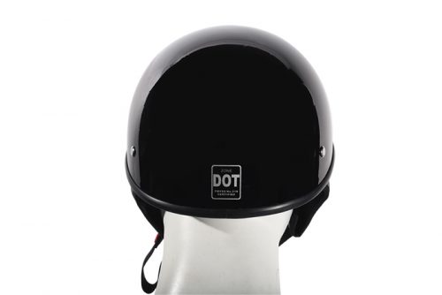 Alternative view of Shiny Black Finish DOT Approved Motorcycle Helmet