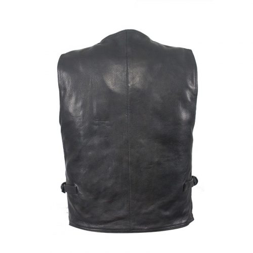 Alternative view of Mens Leather Cargo Vest