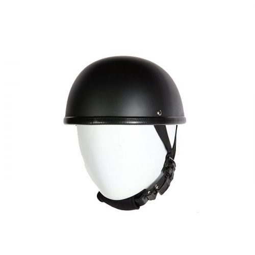 Alternative view of EZ Rider Novelty Flat Black Helmet With Y-Strap & Q-Release