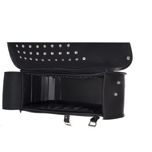 Alternative view of PVC Motorcycle Saddlebag With Studs
