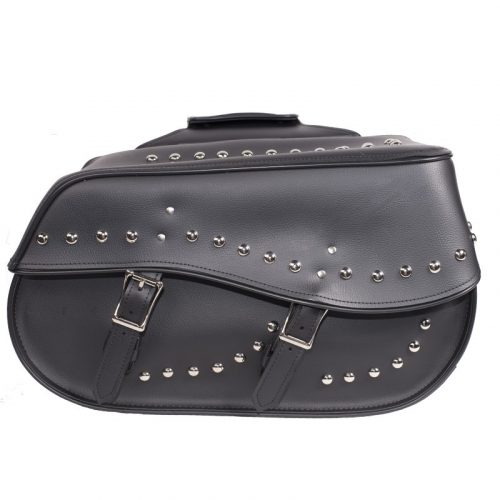 PVC Motorcycle Saddlebag With Studs