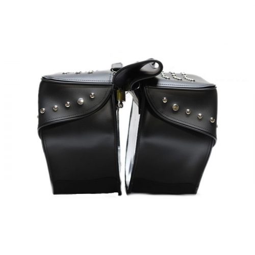 Alternative view of PVC Motorcycle Saddlebag With Studs