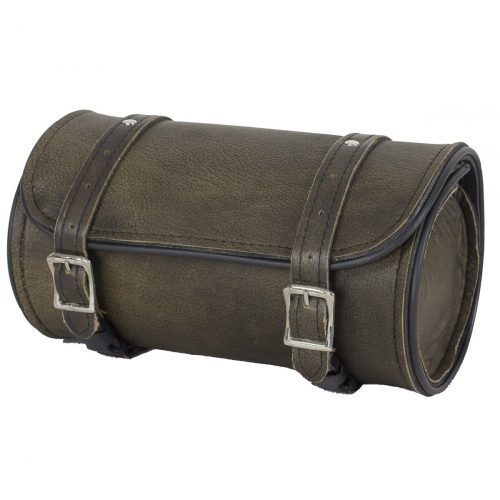 Dark Brown Leather Motorcycle Tool Bag