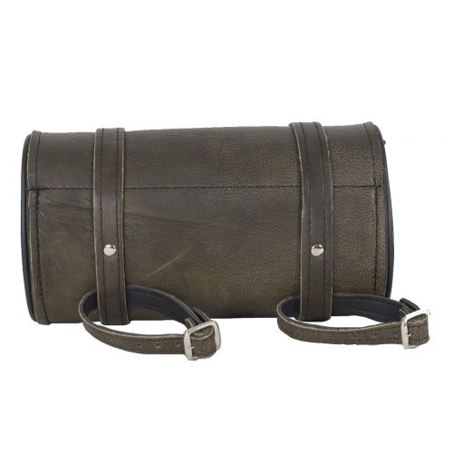 Alternative view of Dark Brown Leather Motorcycle Tool Bag