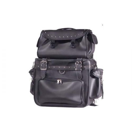 Motorcycle Sissybar Bag With Studs
