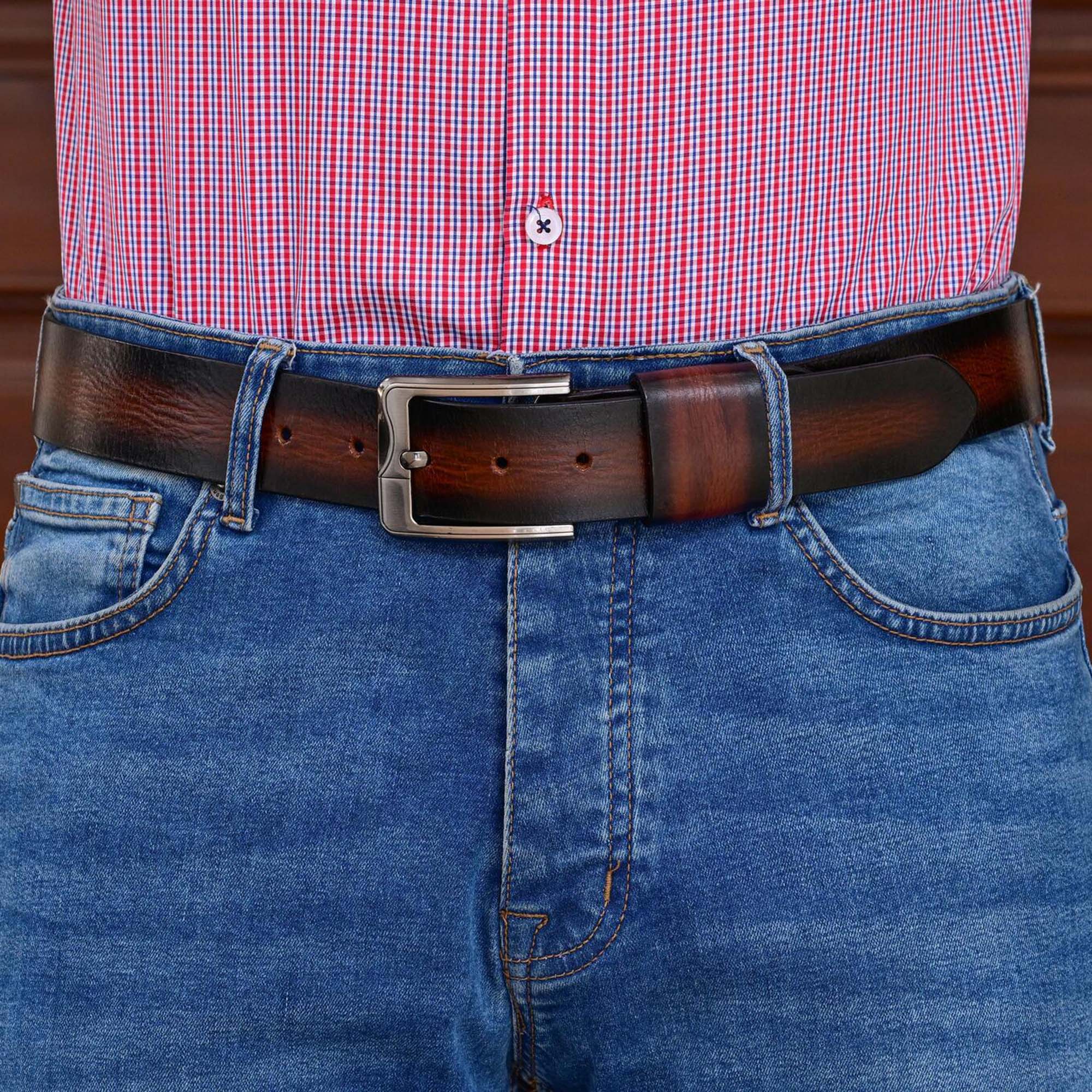 Fair Impex - Burnt Maroon - Leather Belt - LF-1 (3)