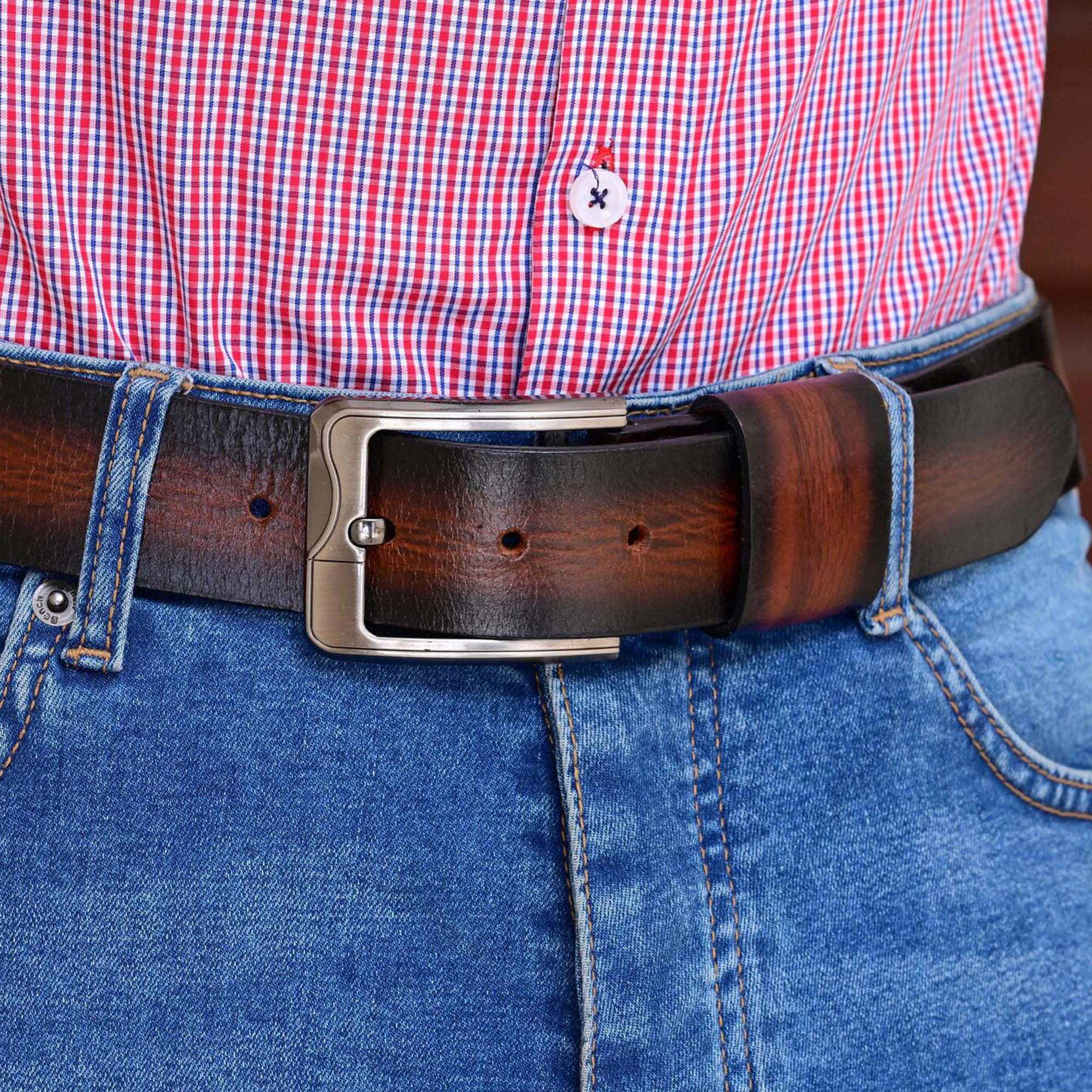 Fair Impex - Burnt Maroon - Leather Belt - LF-1 (5)
