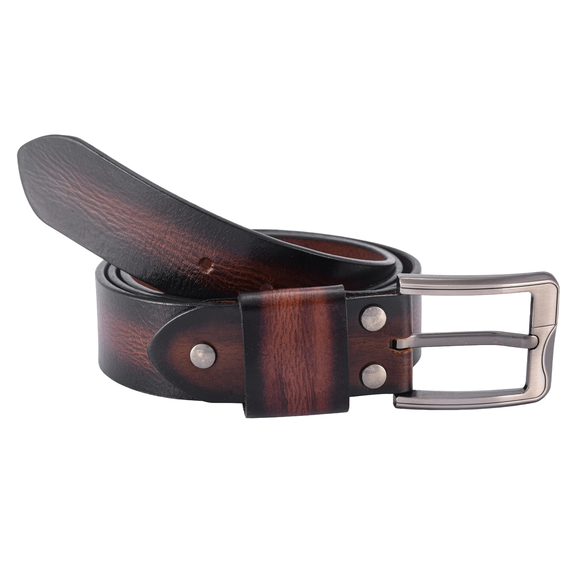 Fair Impex - Burnt Maroon - Vintage Leather Belt-1