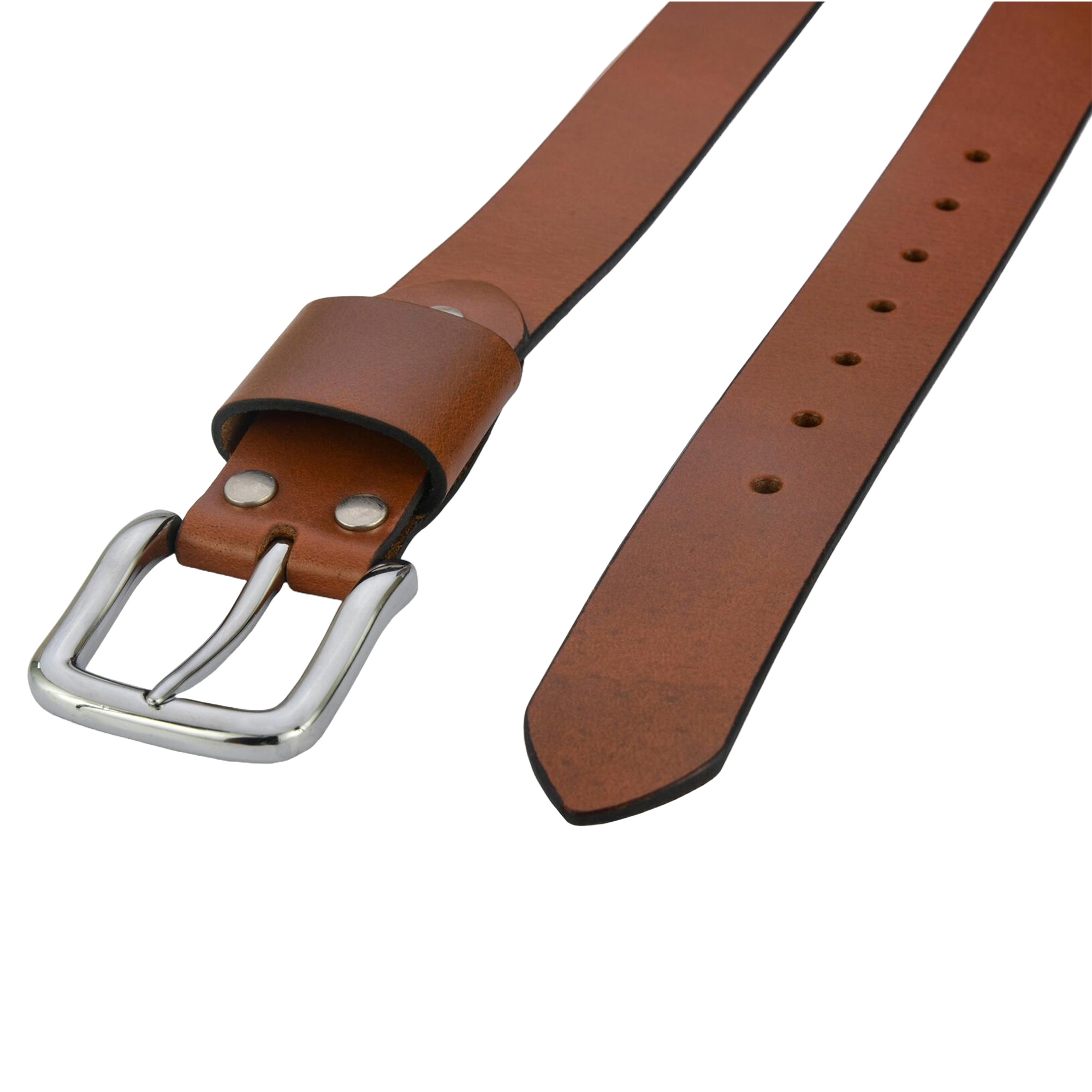 Fair Impex-Burnt Orange-Unisex Leather Belt-WB-2