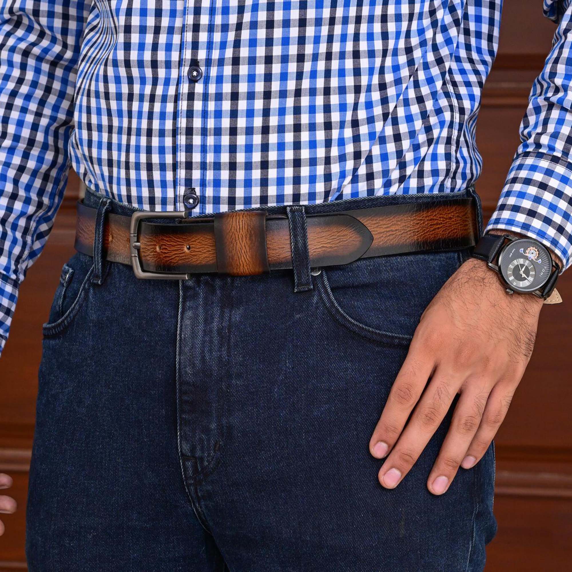 Fair Impex - Sun Wood Brown - Leather Belt-LF-1 (2)