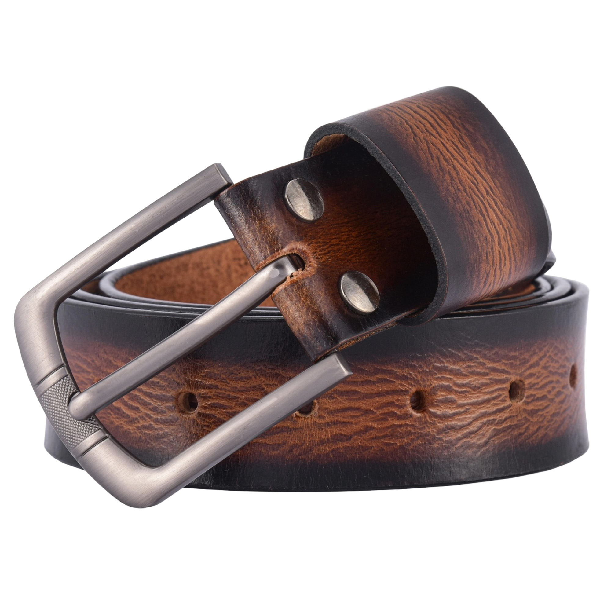 Fair Impex - Sun Wood Brown - Leather Belt -WB-2