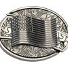 3D American Flag Folding Knife Belt Buckle