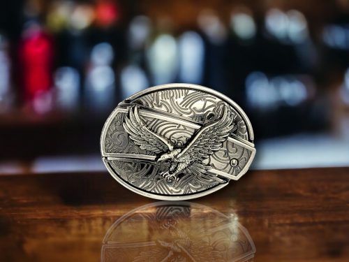 Soaring Eagle Folding Knife Belt Buckle