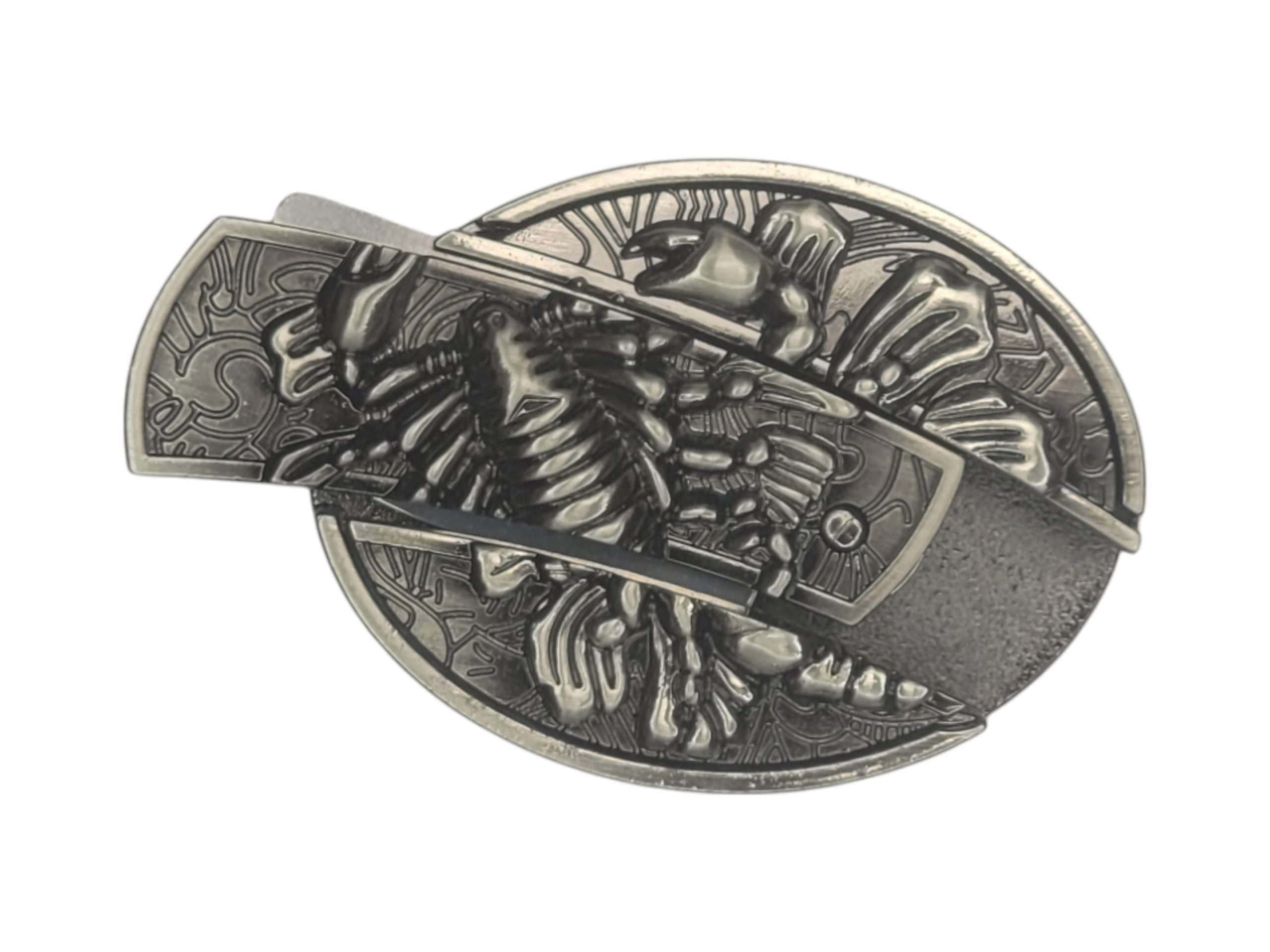 Folding Knife Unisex Belt Buckle With Option Of Personalization