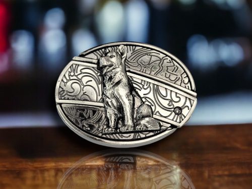 3D Dog Folding Knife Belt Buckle