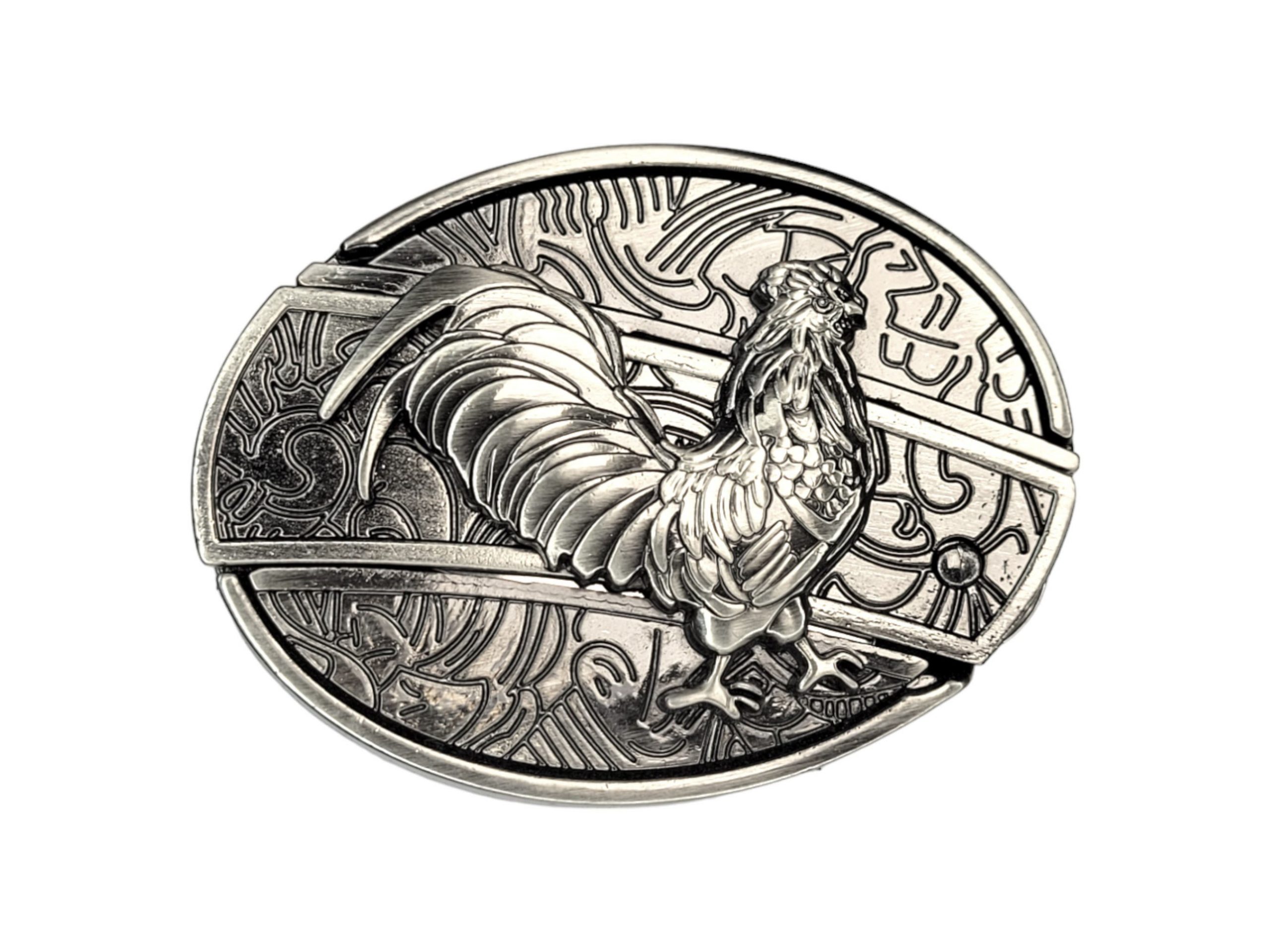 Folding Knife Western Unisex Belt Buckle