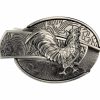 Folding Knife Buckle With 3d Rooster