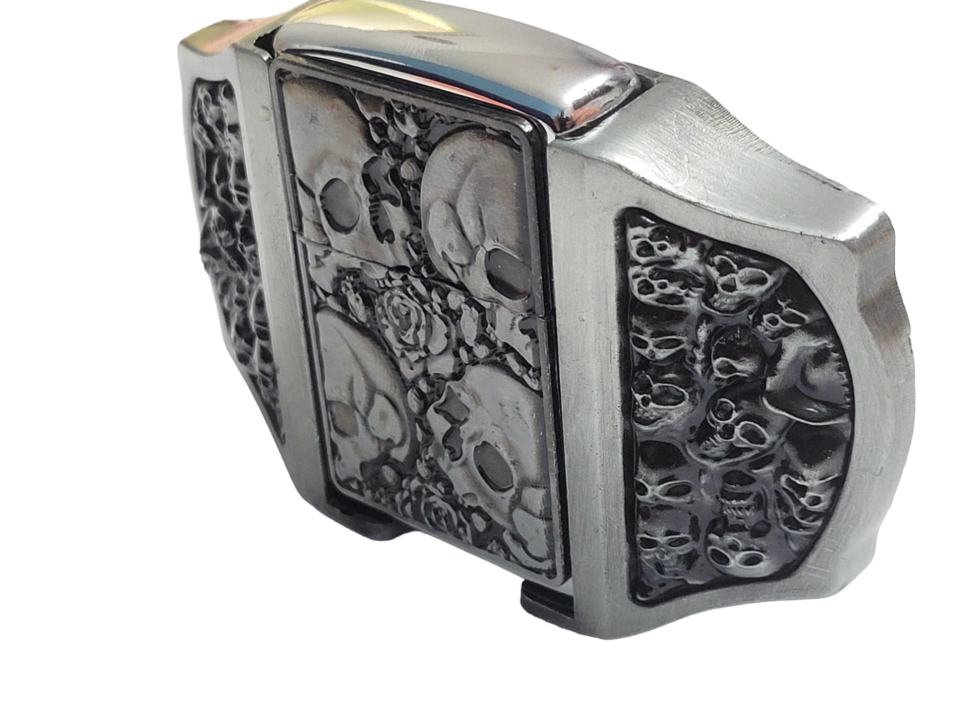 Goth Style 3D Skulls On a Removable Lighter Belt Buckle (13)