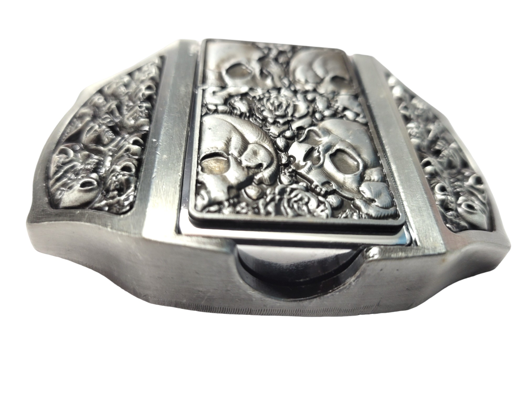 Goth Style 3D Skulls On a Removable Lighter Belt Buckle (3)