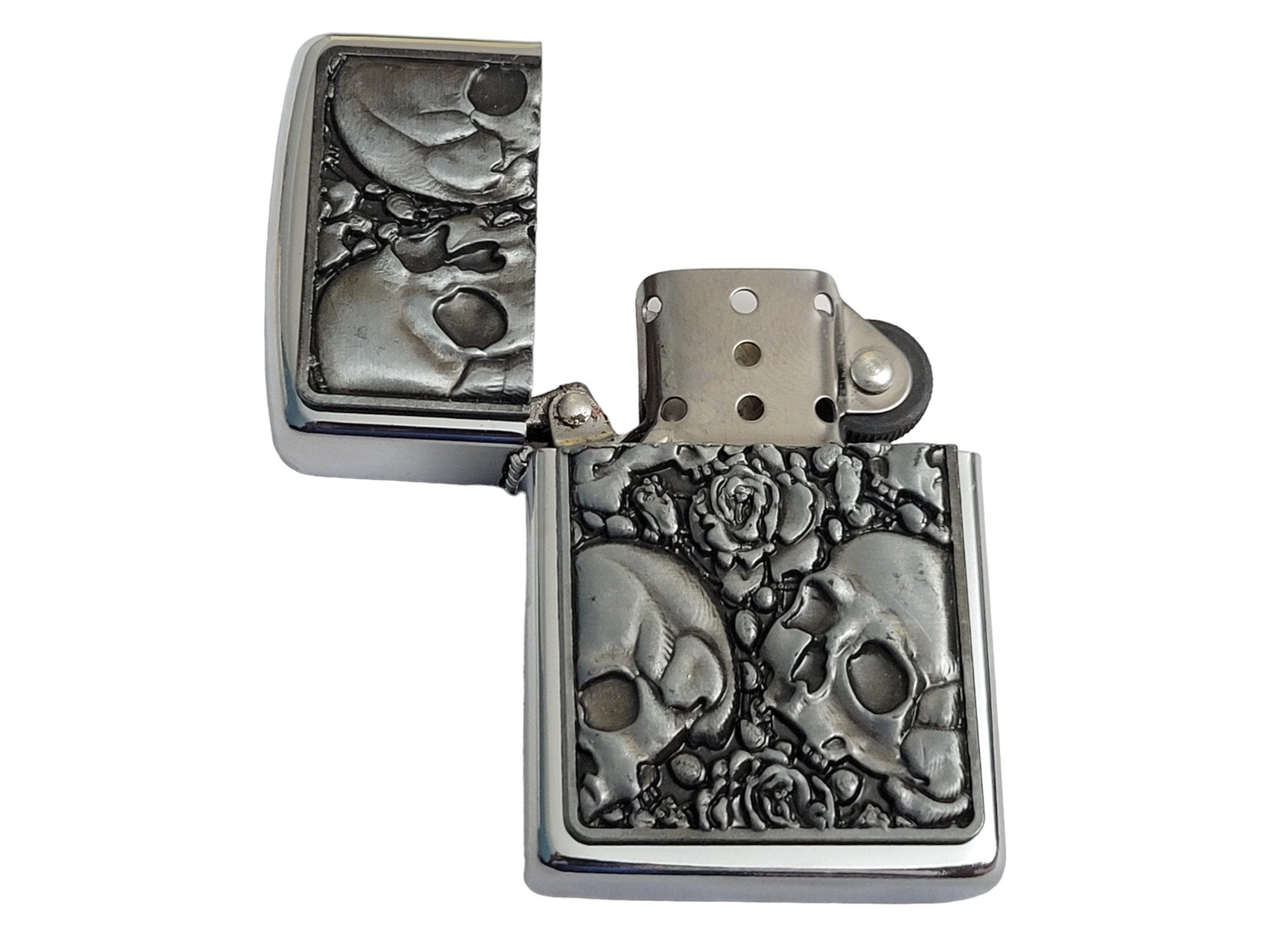 Goth Style 3D Skulls On a Removable Lighter Belt Buckle (8)