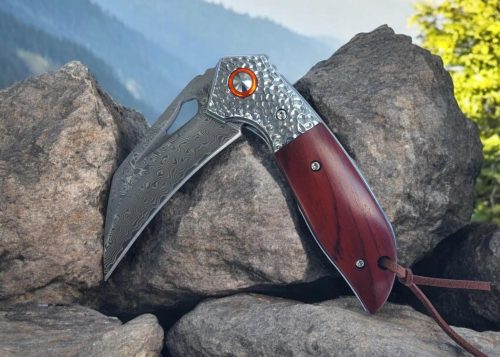 Damascus Steel VG10 EDC Pocket Folding Knife