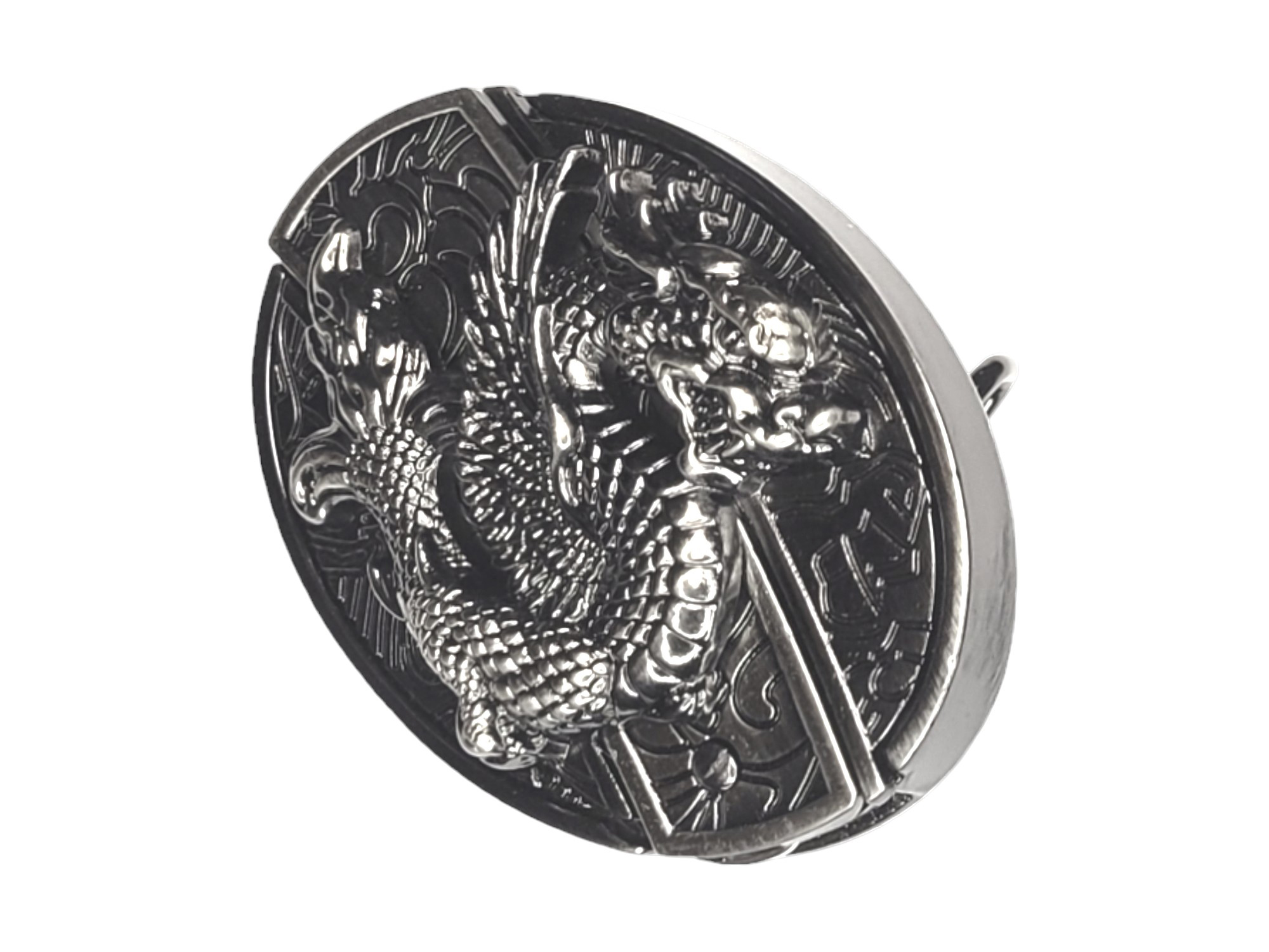 Folding Knife Western Unisex Belt Buckle