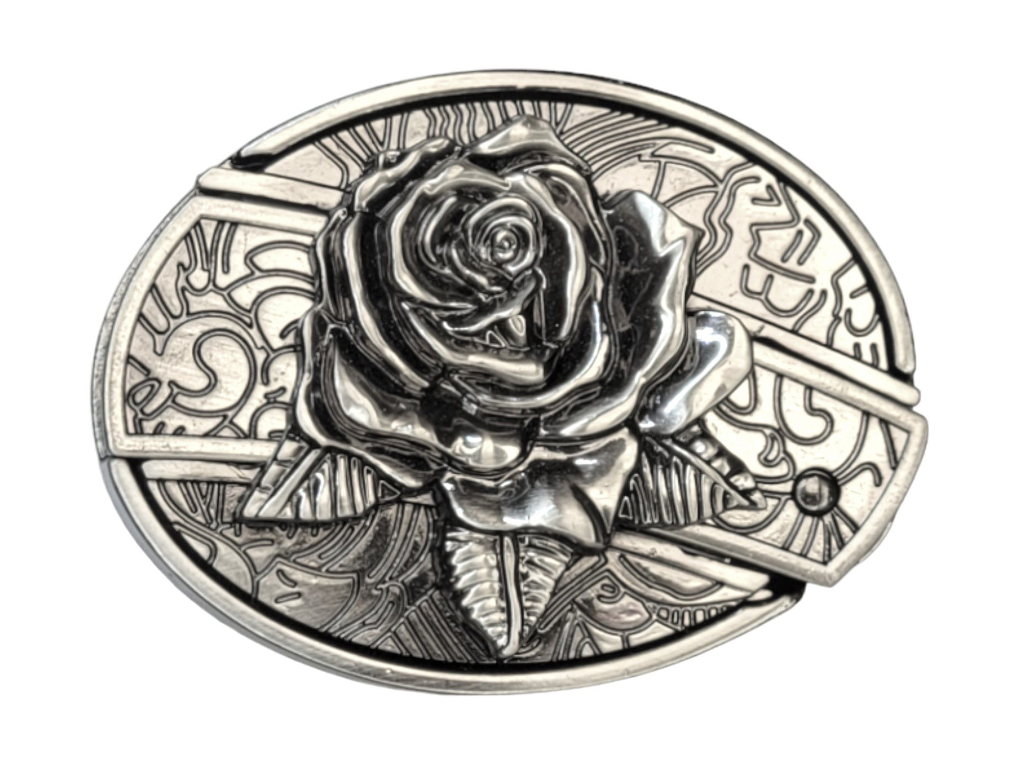 Folding Knife Western Unisex Belt Buckle