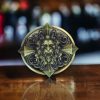 Lion Head Western Belt Buckle with bold lion design and polished finish.