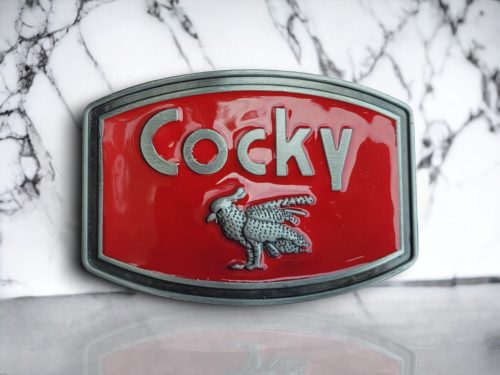 Cocky Bold Rooster Men's Belt Buckle