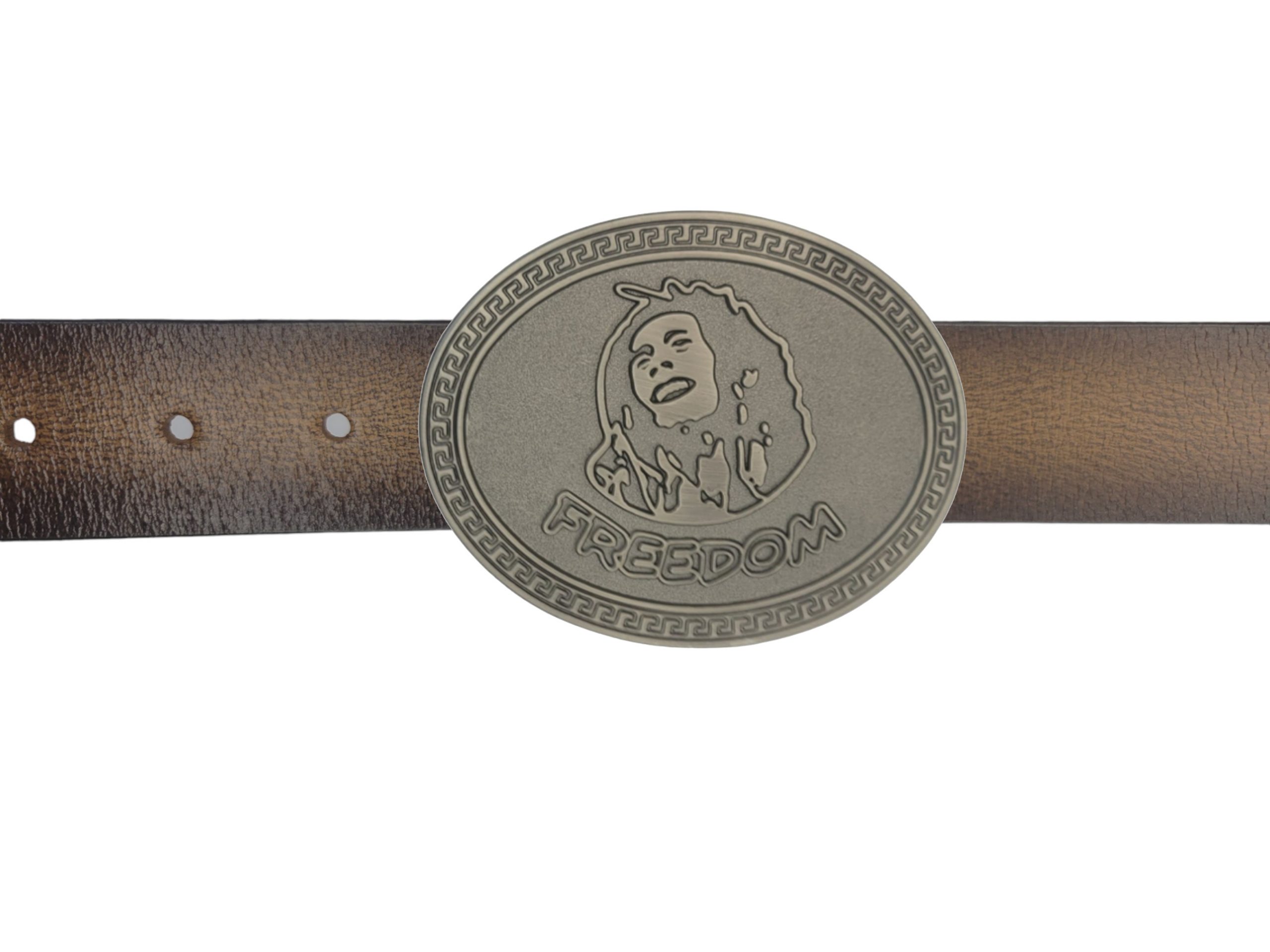 Fair Impex Western Belt Buckle Bob Marley Freedom