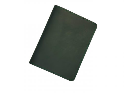 Olive green leather passport cover with card slots, hidden pocket & free custom engraving—durable & stylish for global travelers.