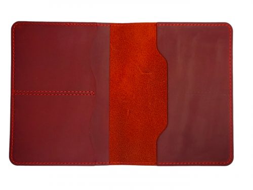 Alternative view of Handmade Vintage Red Leather Passport Cover