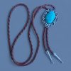 Western Bolo Tie – Turquoise Gemstone Vintage Design