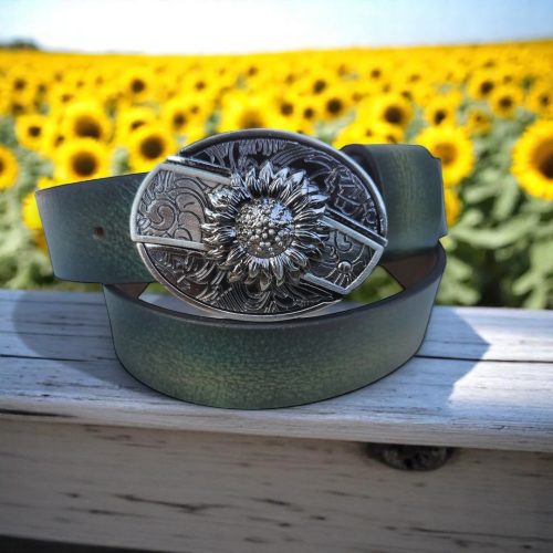 handmade leather belts belt buckles Damascus knives